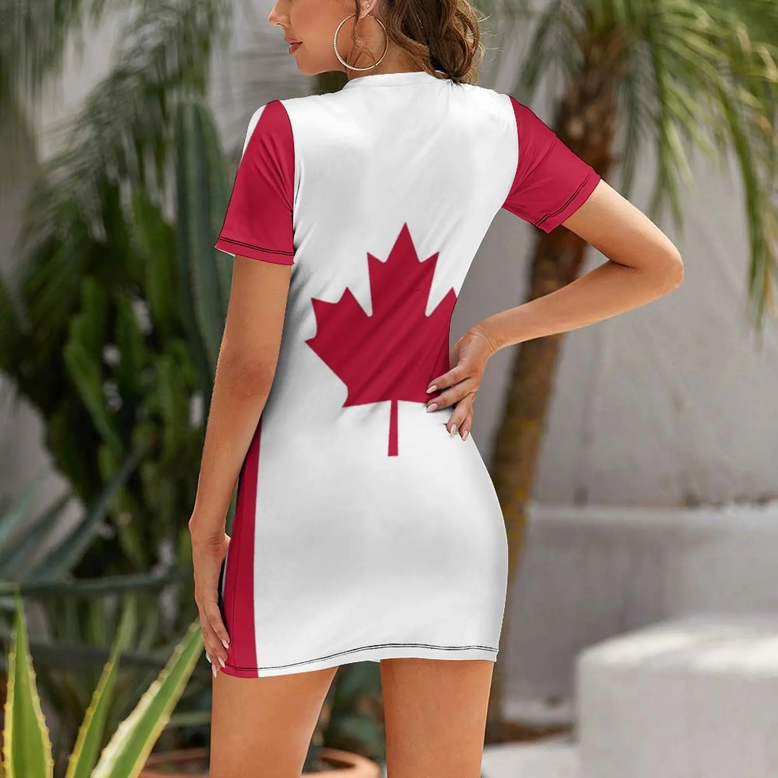 Vestido de manga corta con la  - Summer Clothing Women Canada reseña y precio